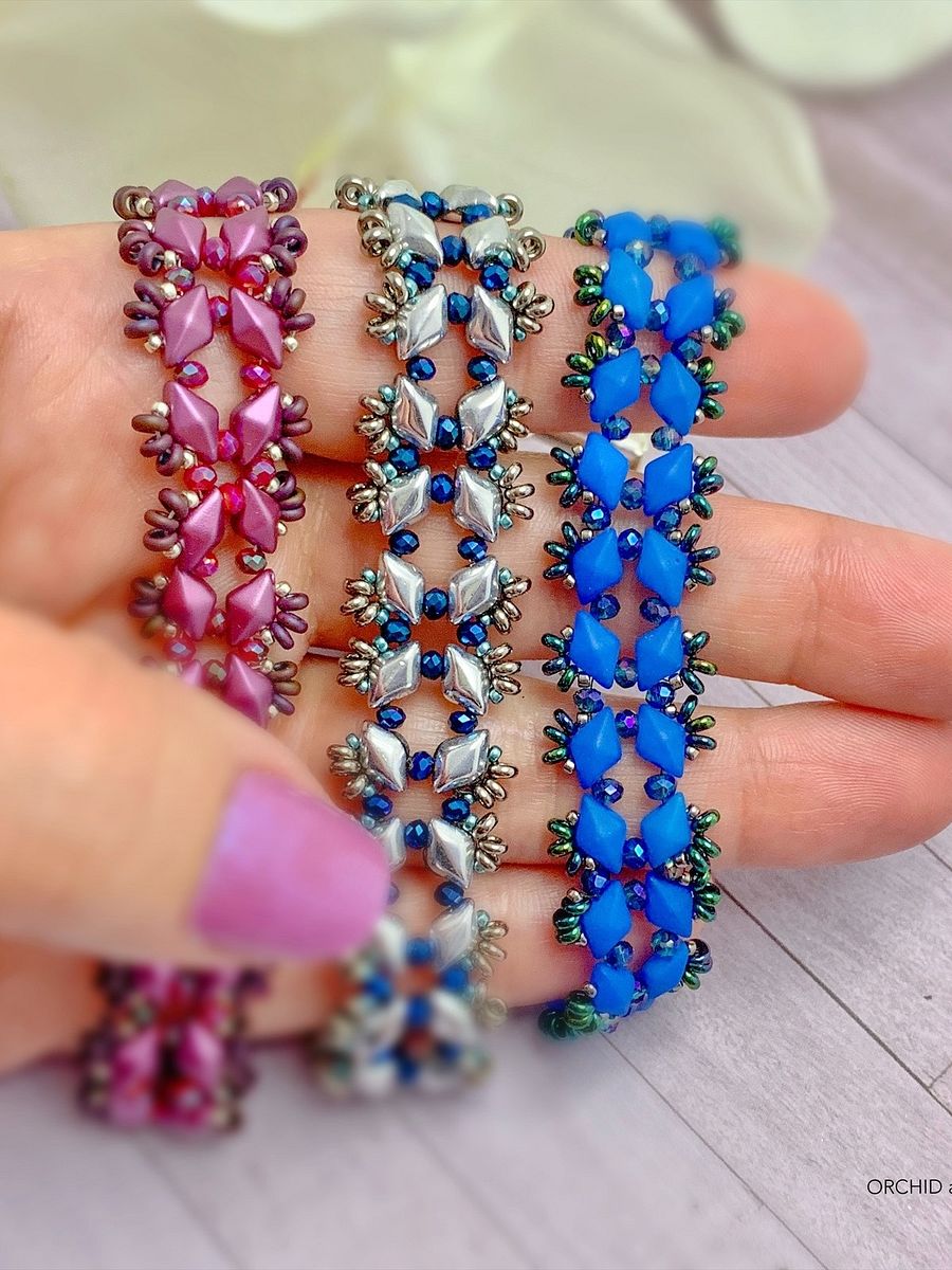 Beading Pattern – Starlight GemDuo Beaded Bracelet product image (5)