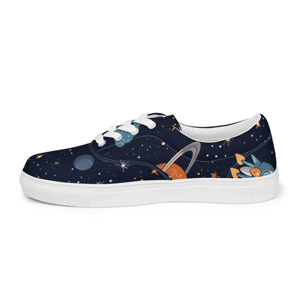 Galactic Odyssey Lace-Up Canvas Shoes product image (7)