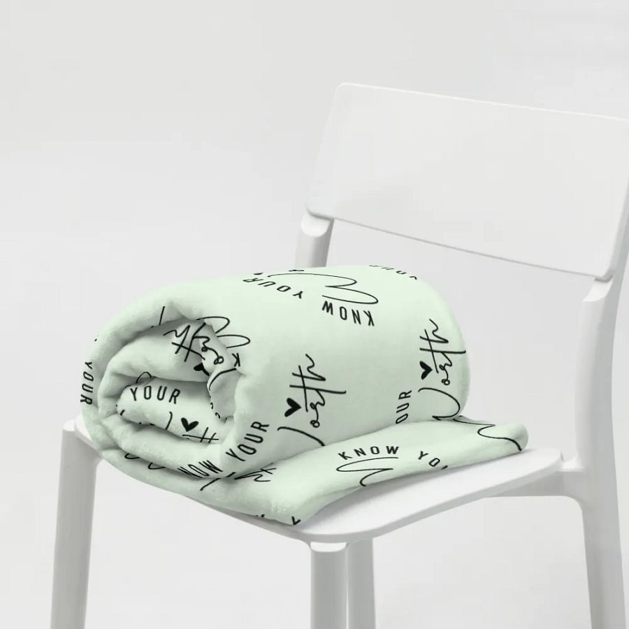 Know Your Worth Blanket product image (9)