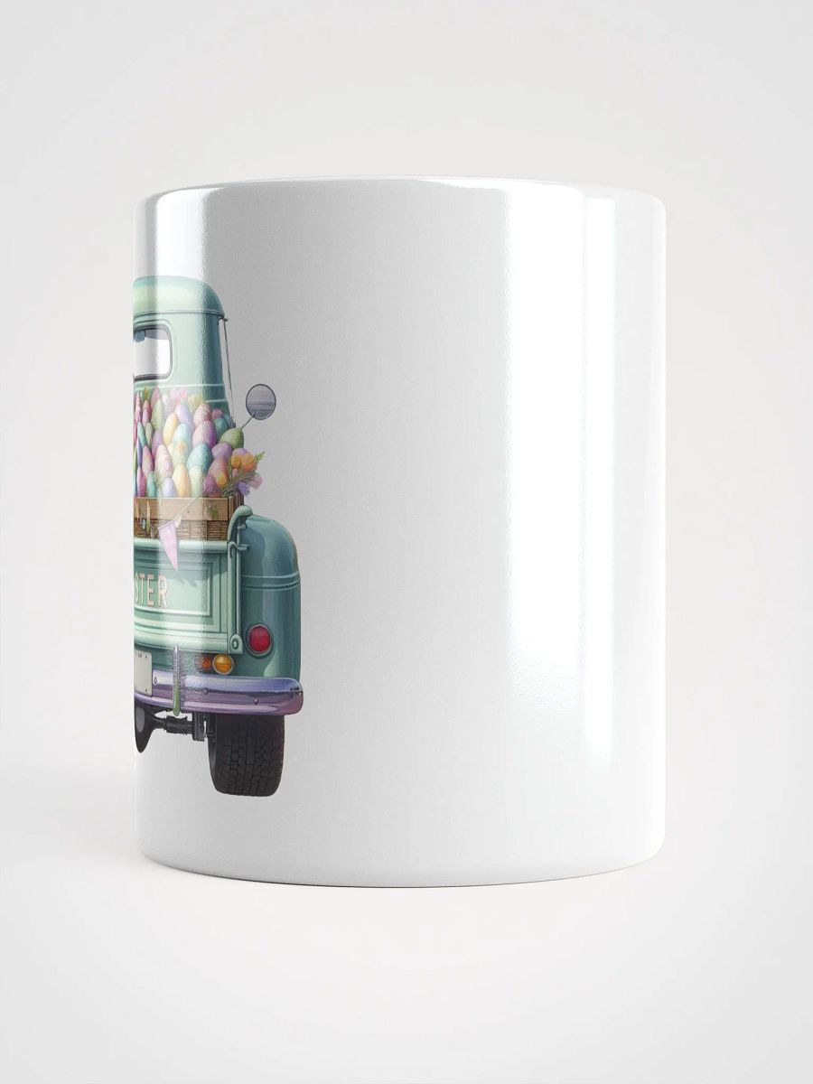 Green Pastel Easter Truck - White Mug product image (3)