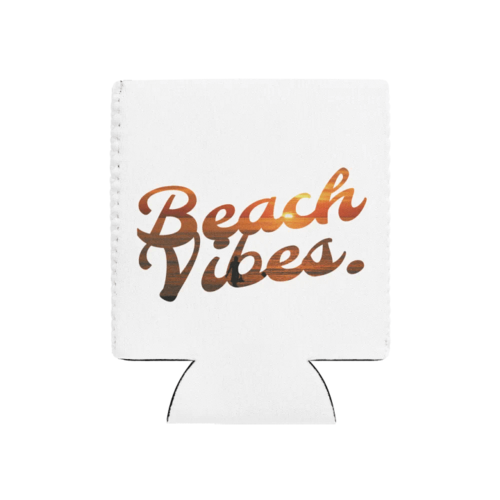 Beach Vibes Sunset Silhouette Coozie Can Cooler product image (1)