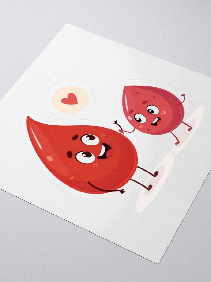 Cheerful Blood Drops Kiss Cut Stickers product image (3)