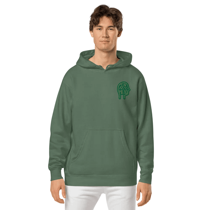 In My Head (L.C. moss) embroidered pigment hoodie product image (13)