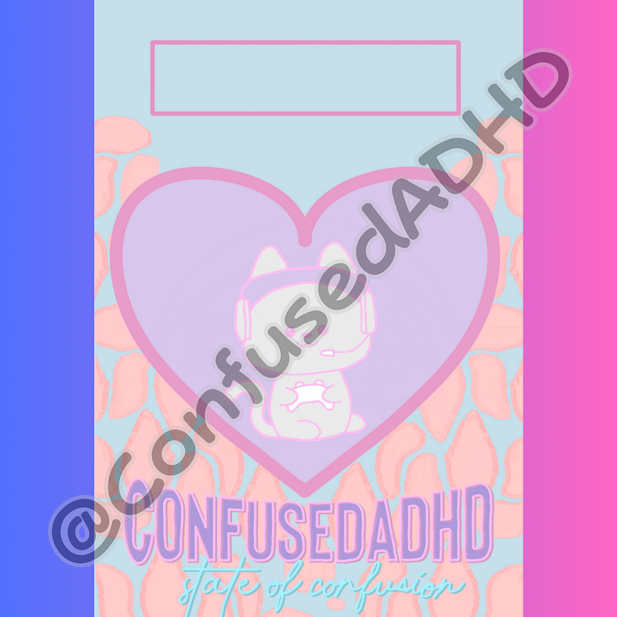 Heart CADHD Digital Planner Covers product image (3)