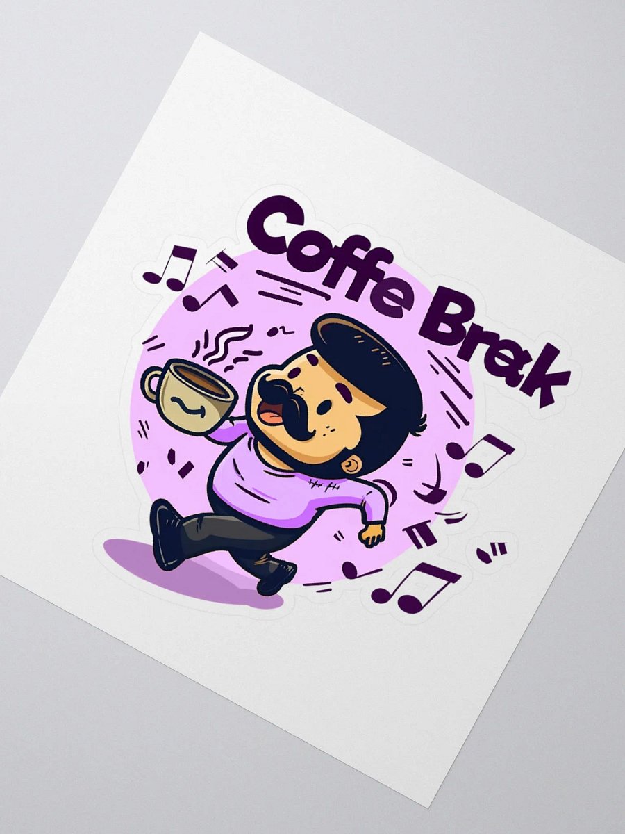 Coffee Break Purple Sticker product image (7)