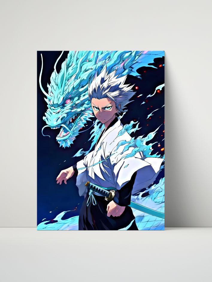 Hitsugaya Tōshirō 8"x10" Metal Print – Ice Dragon's Fury product image (1)