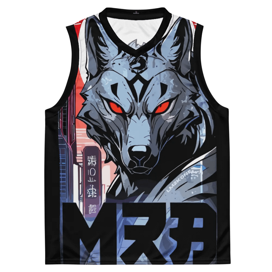 Cyberwolf Unleashed All-Over Print Basketball Jersey product image (7)