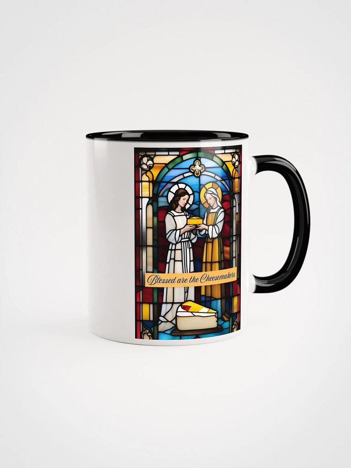 Blessed are the Cheesemakers Stained Glass Mug #01 product image (2)