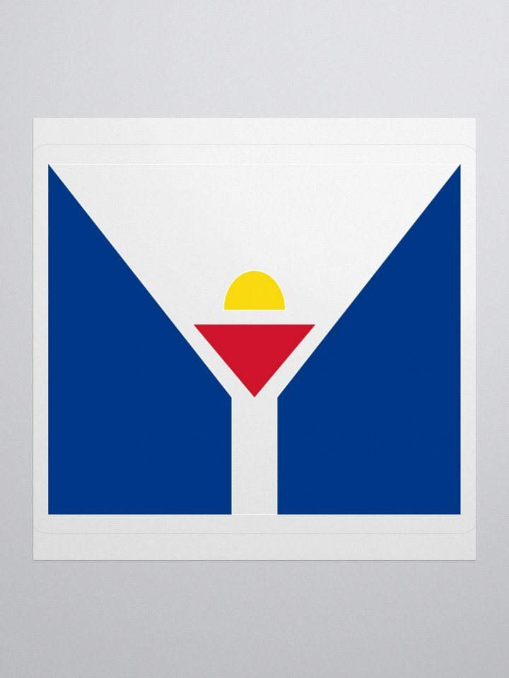 Saint-Martin Coat of Arms Sticker - Durable Vinyl for Indoor Use - Multiple Sizes product image (2)