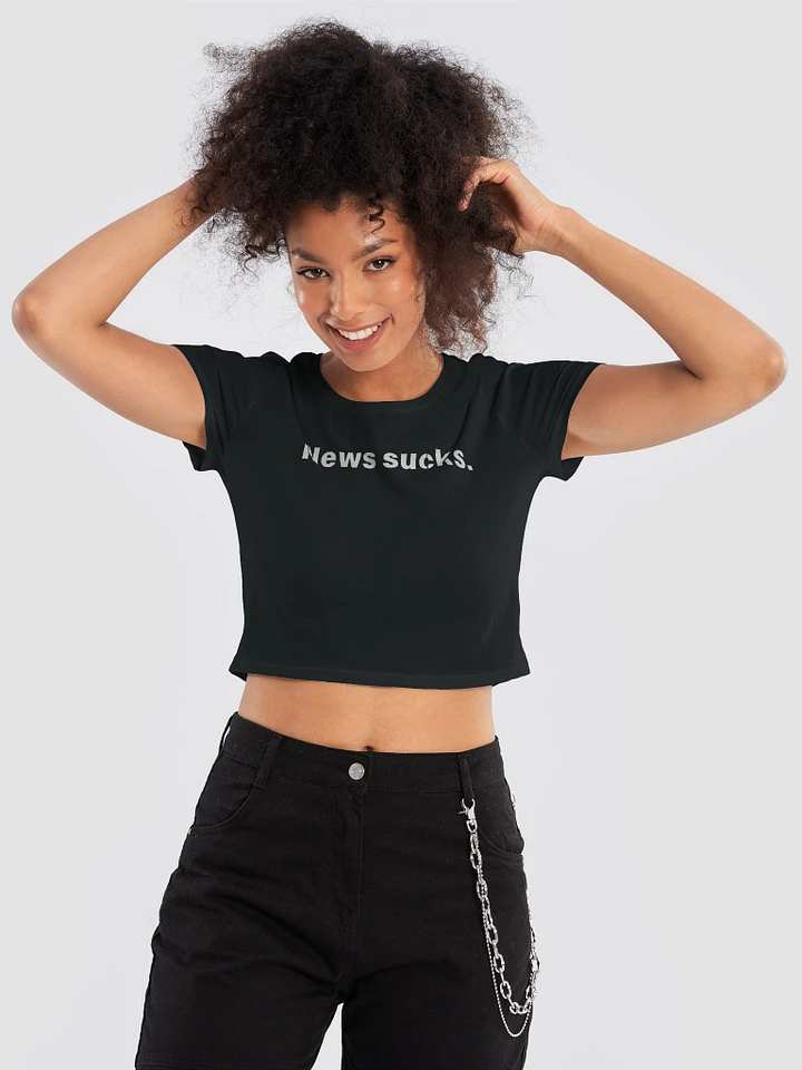 News Sucks Crop Top product image (1)