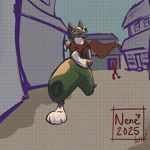 Thanks to everyone who stopped by during stream! I made some more progress on the background of the corgi rogue and sublimate...