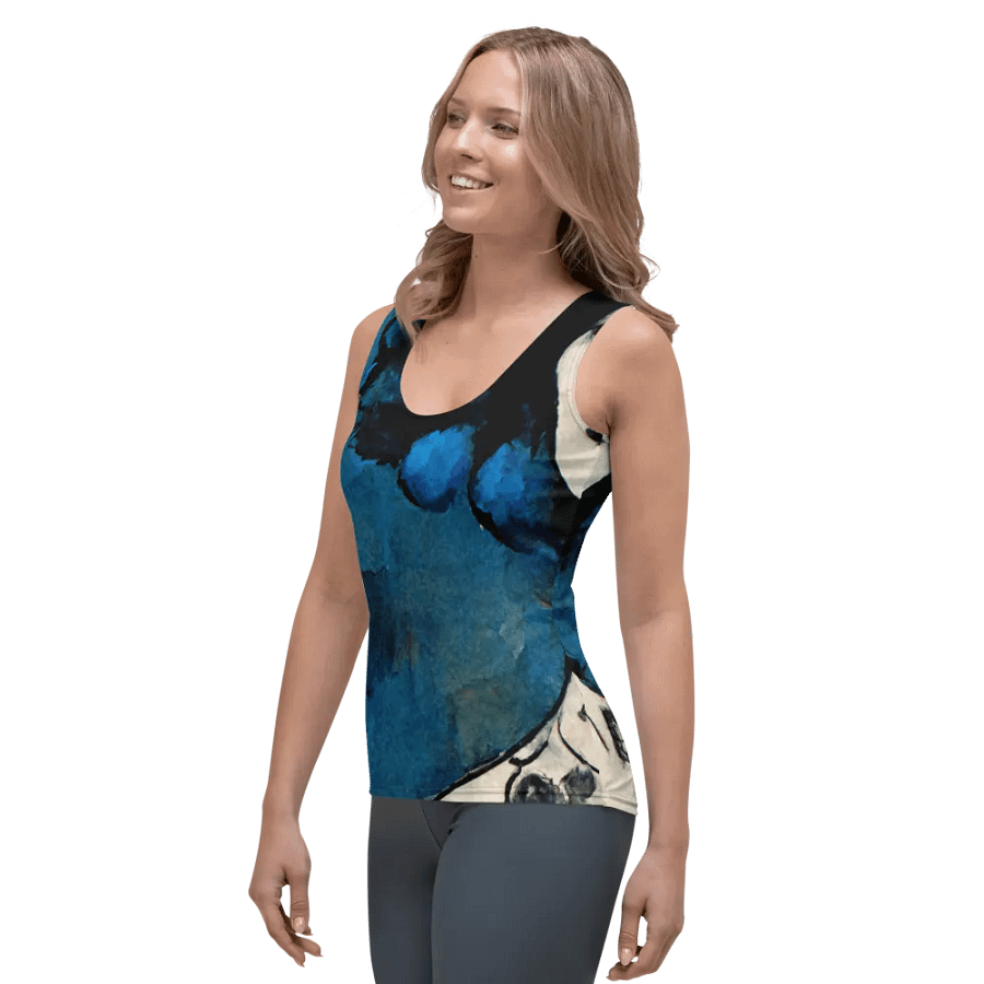 Blue Vibes All-Over Women's Tank Top product image (3)