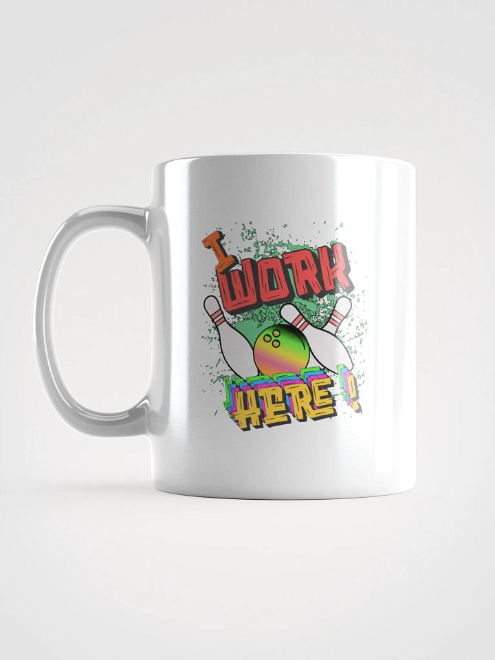 I work Here Bowling Rainbow Mug product image (1)