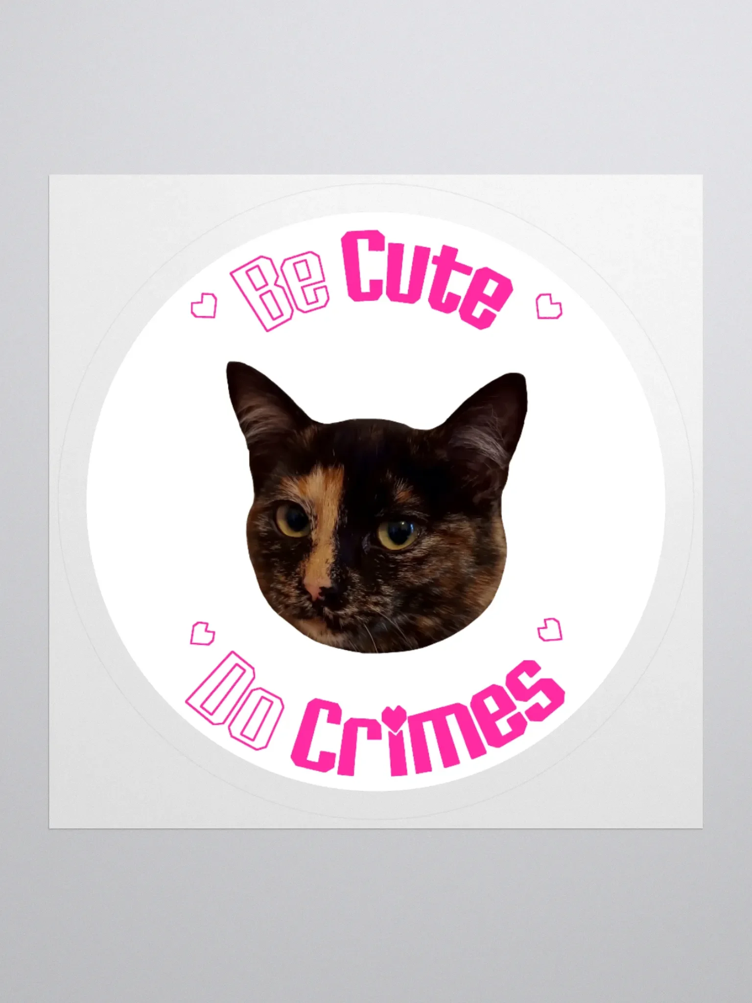 Be Cute, Do Crimes Sticker product image (1)