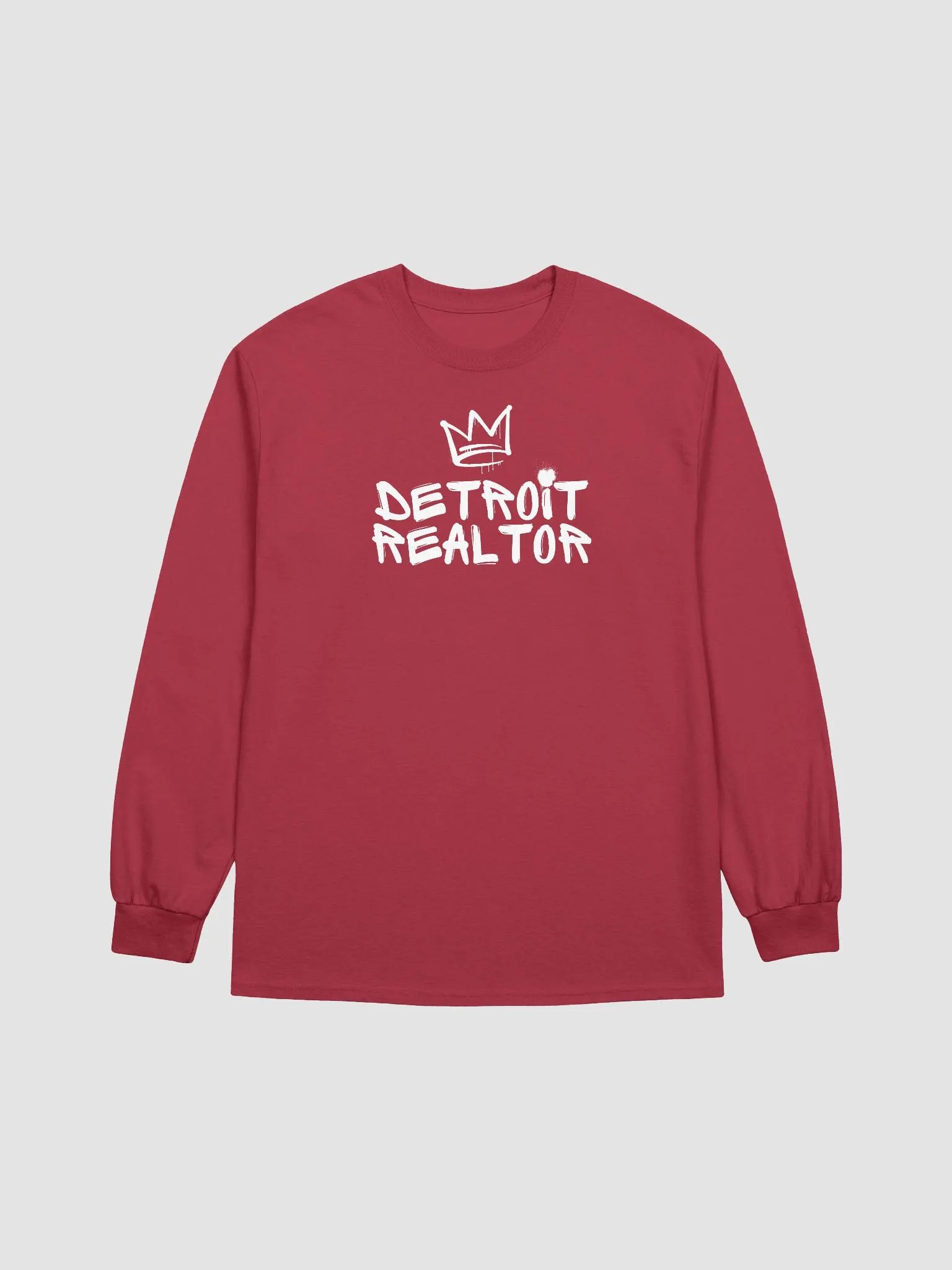 Detroit Realtor Crown Logo Long Sleeve Tee product image (1)