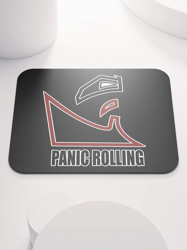 Panic Rolling Logo Black Mouse Pad product image (1)