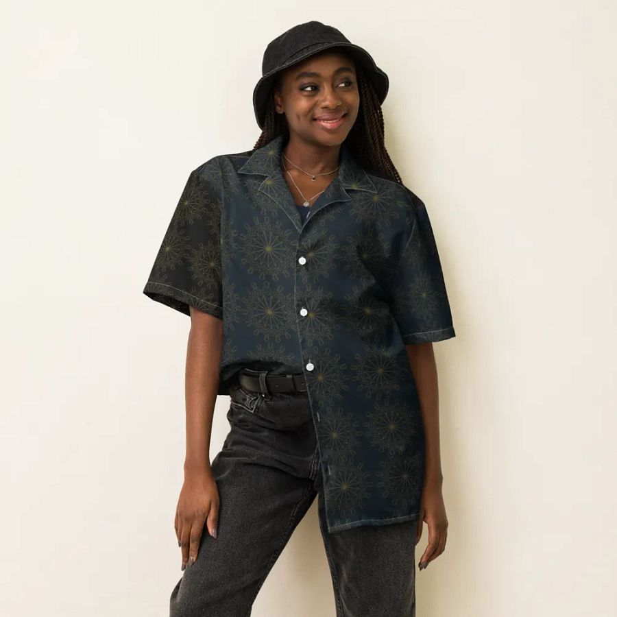 Celestial Bloom Hawaiian Shirt product image (6)