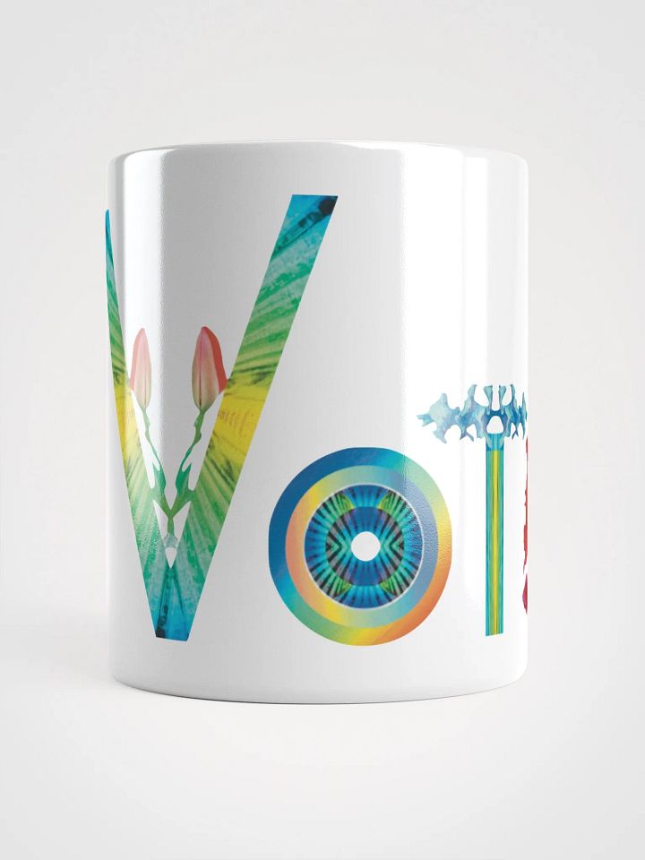 Vote mug - Style #8-30-24 floral product image (1)