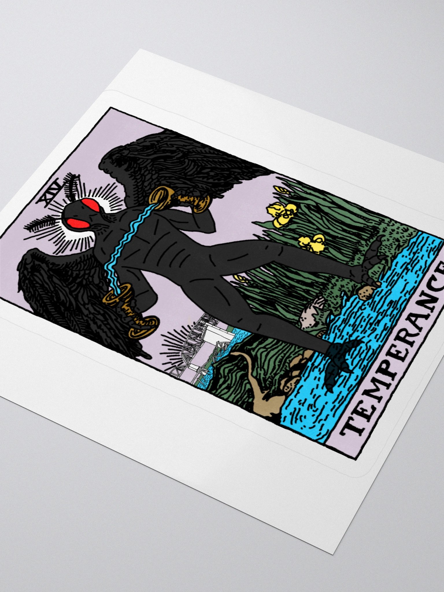 Mothman Tarot Card Sticker product image (3)