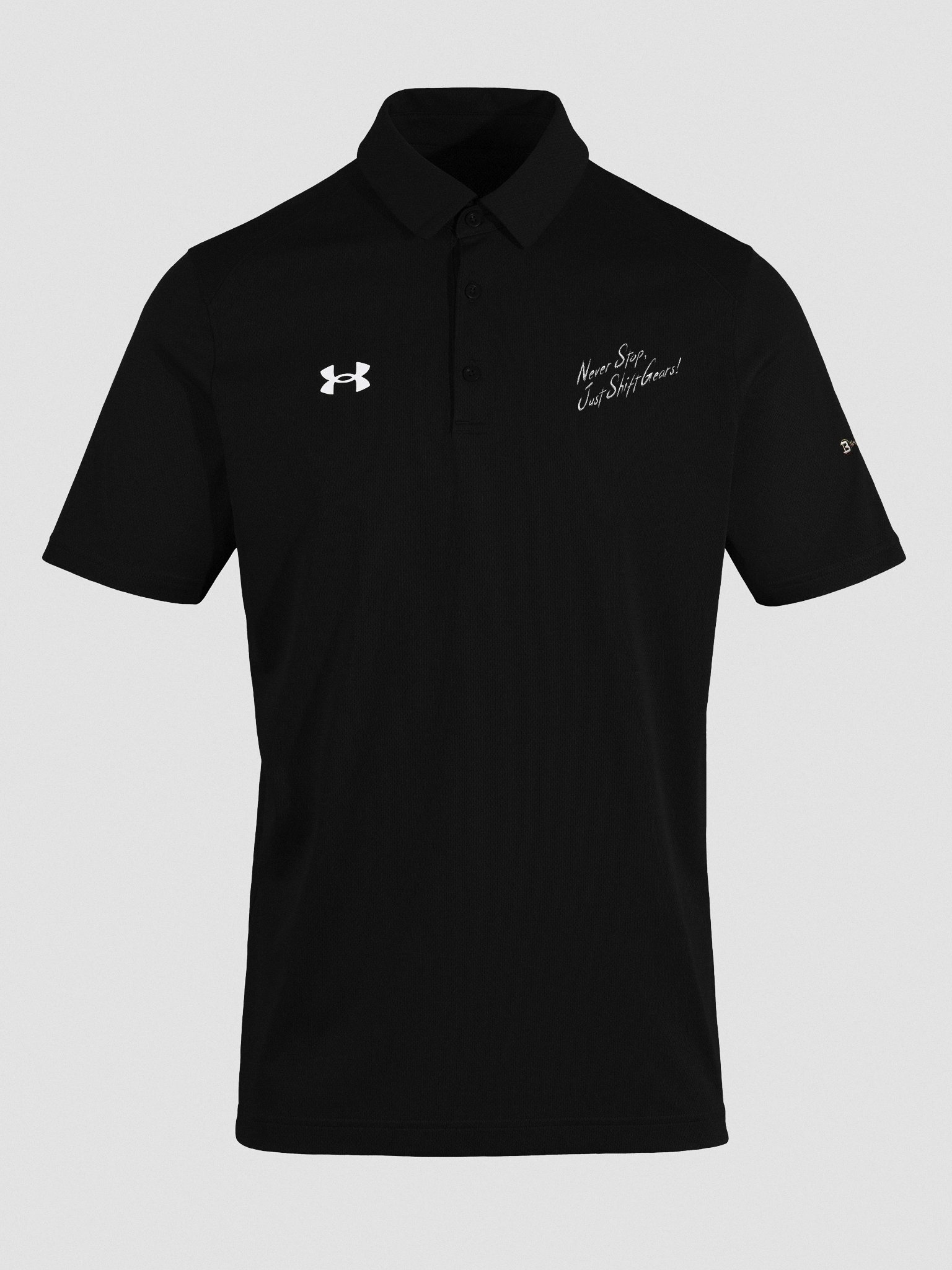Never Stop, Just Shift Gears - Modern Logo Men's Polo product image (5)