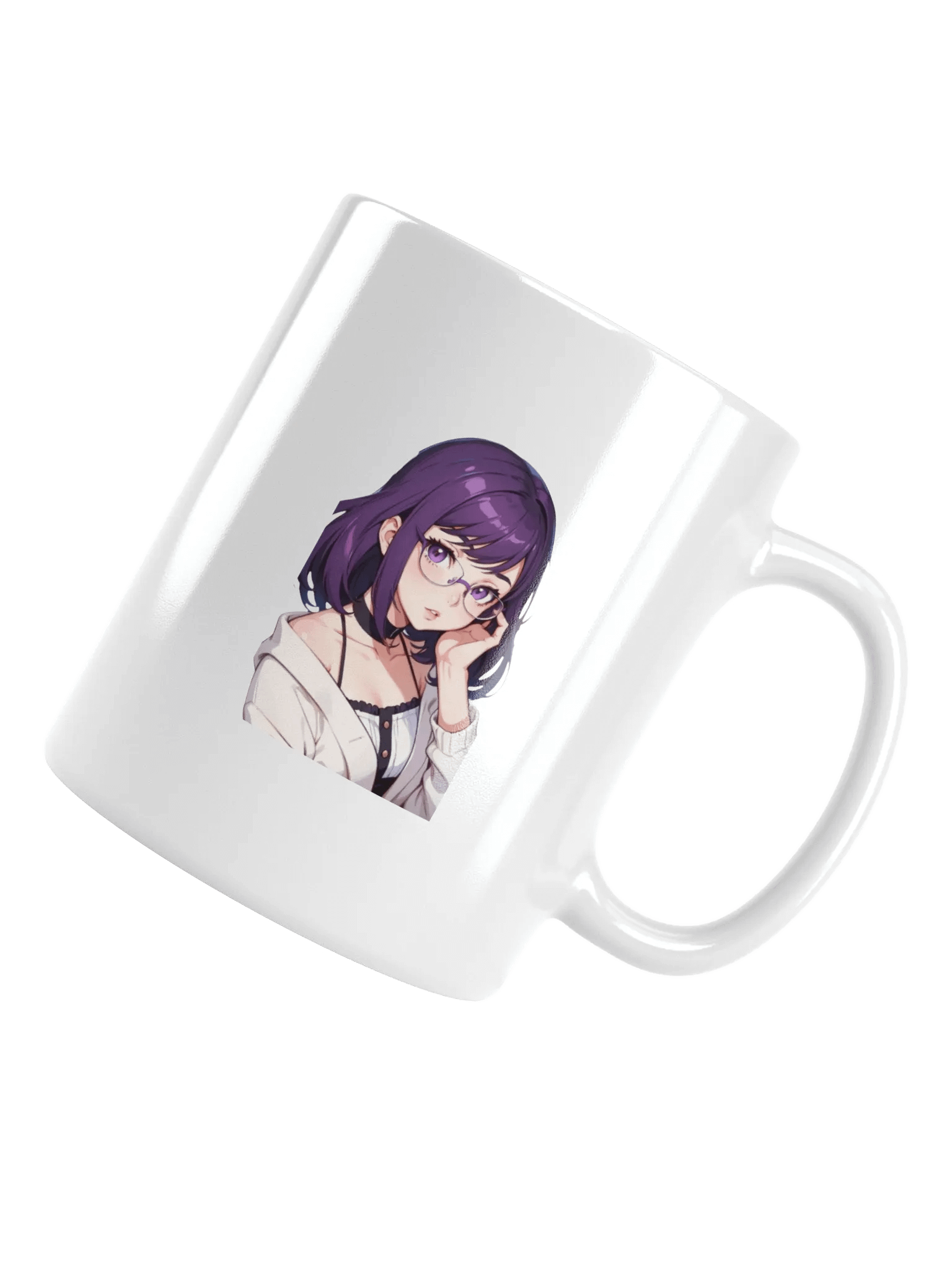 (PURPLE WAIFU) K White Mug product image (4)