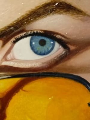 ETHEREAL GAZE | ACRYLIC PORTRAIT PAINTING product image (3)