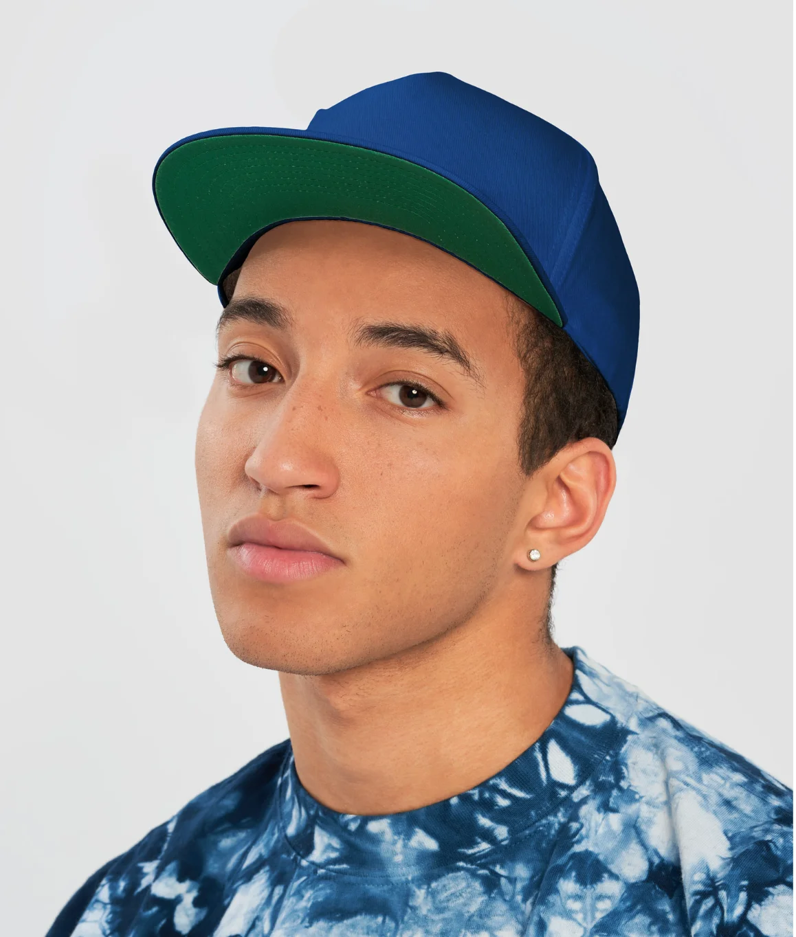 Embroidered Anchor + Rhode Island Flat Snapback 100% Cotton Twill product image (7)