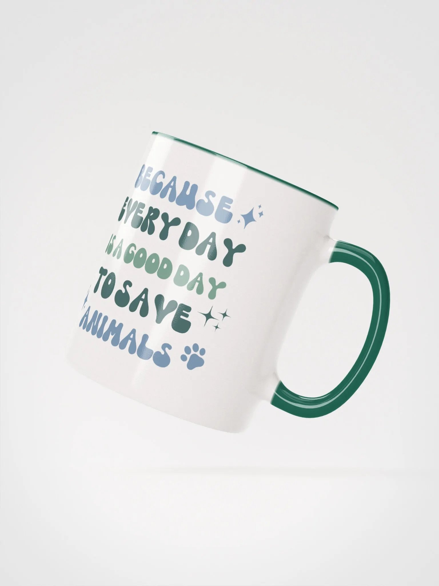 "In my vet tech era" Ceramic Mug with color inside product image (4)