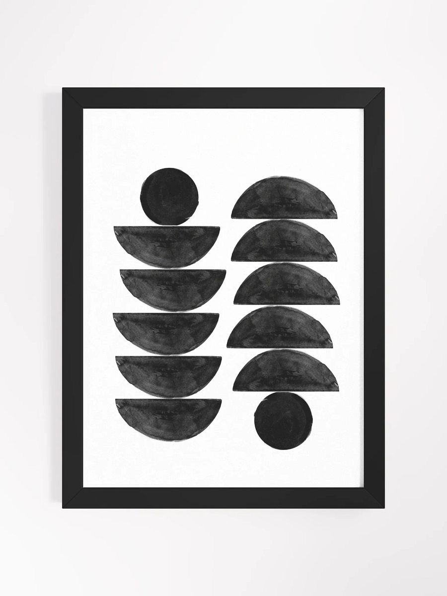 Geometric Elegance Framed Poster – Modern Abstract Wall Art | Minimalist Design | Premium Framed Décor for Homes and Offices product image (1)