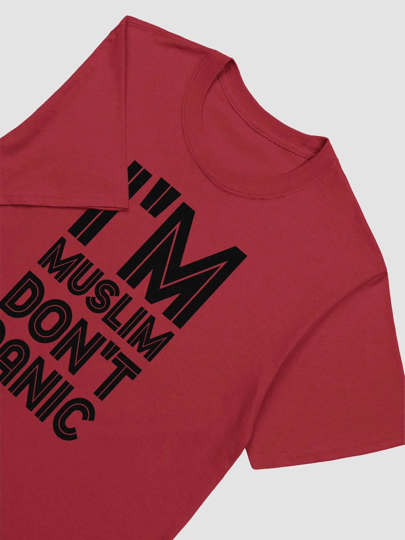 I Am Muslim, Don't Panic Unisex T-Shirt product image (2)