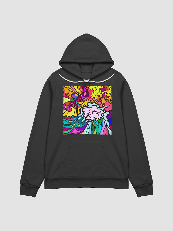Vibrant Swirls Unisex Hoodie - Wave at Sunset product image (6)