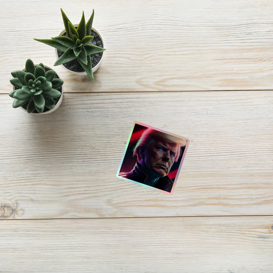 Fight Club Trump Holographic Sticker product image (10)