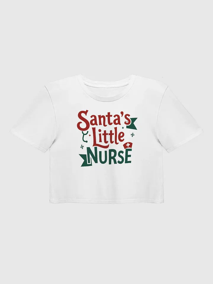 Santa's Little Nurse Women's Crop Top product image (1)