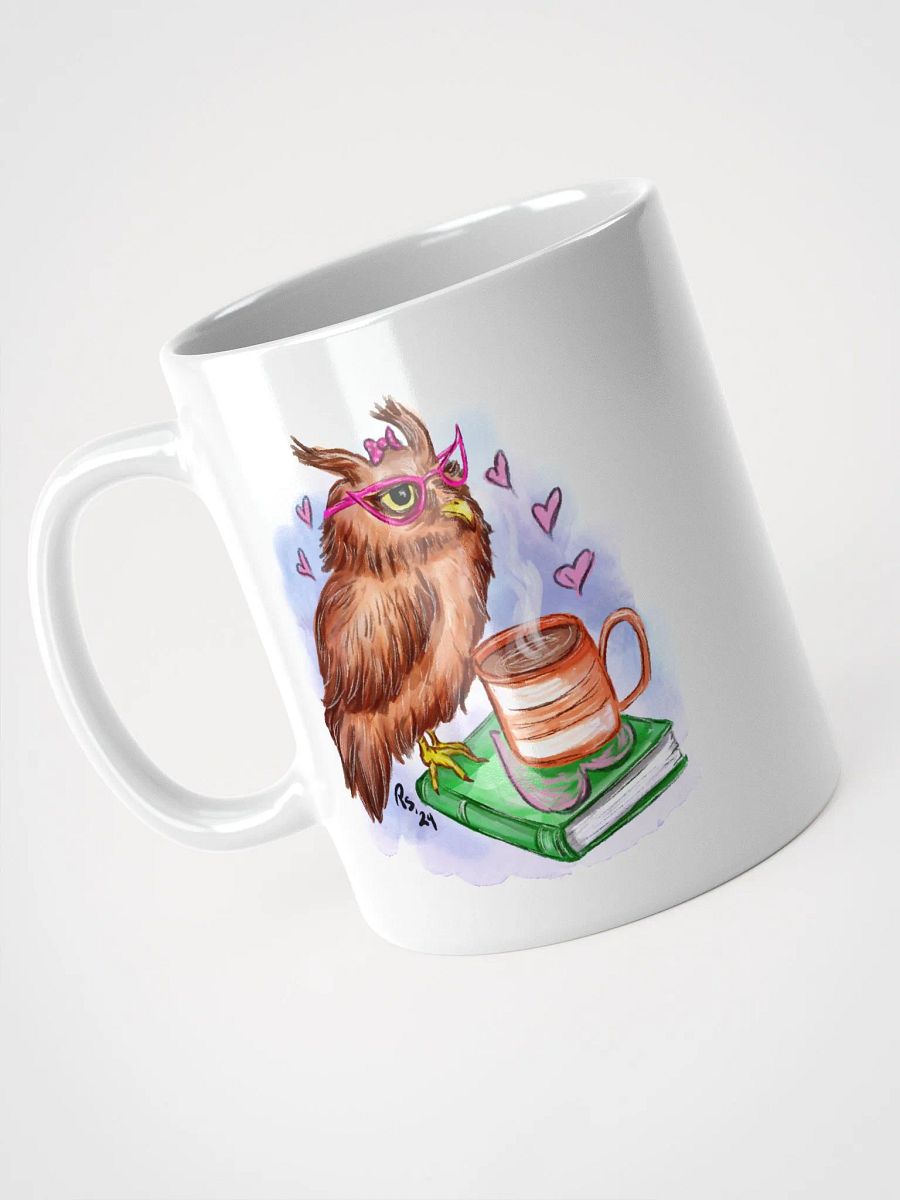 Owl and Coffee White Mug product image (6)