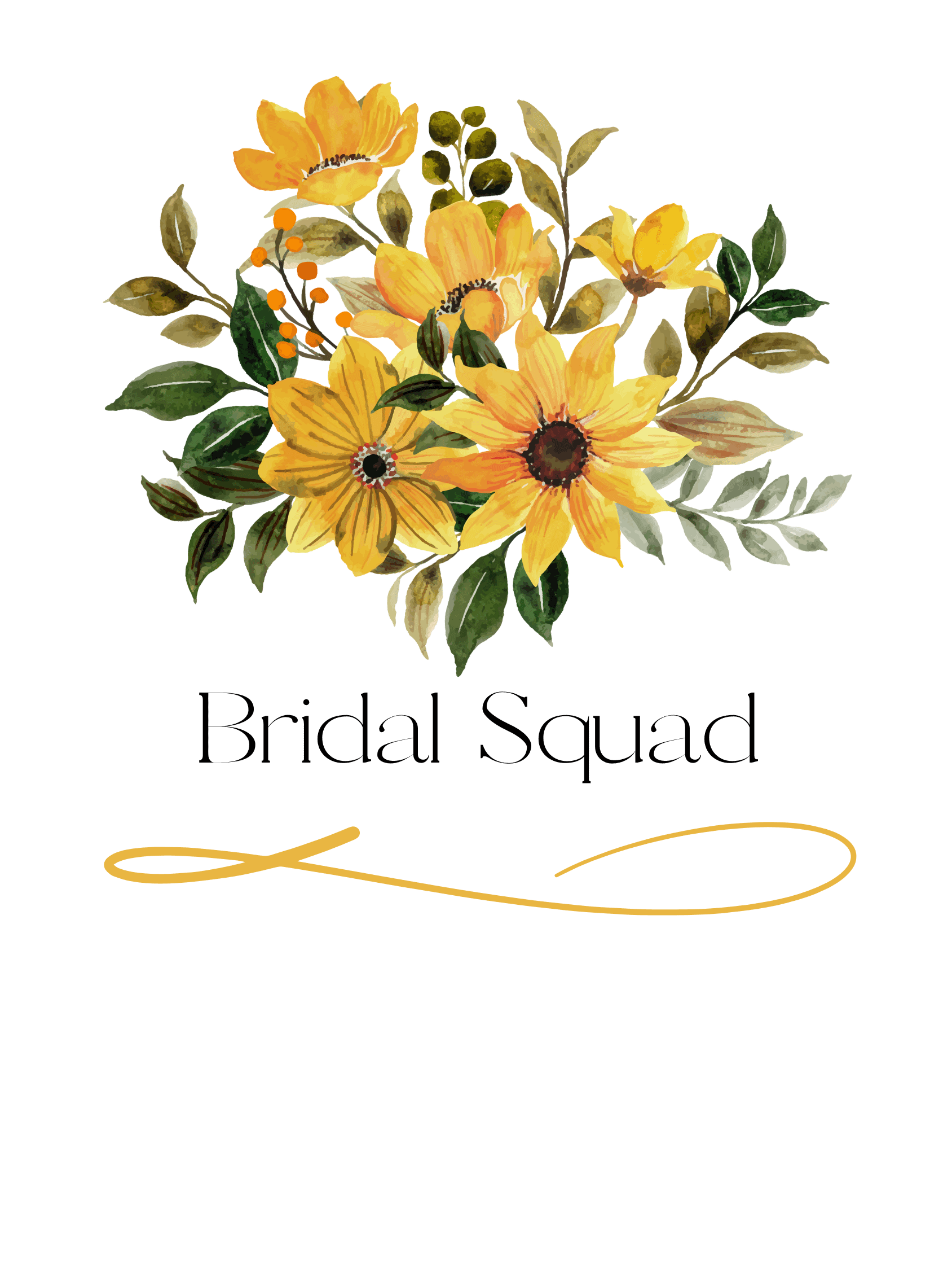 Bridal Squad 004 Yellow Field Flowers Floral Bliss Travel Mug product image (7)