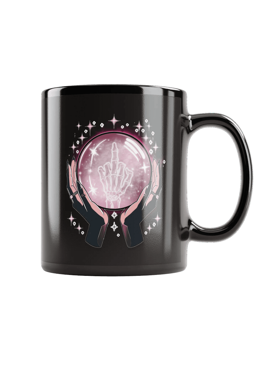 Crystal Visions Black Ceramic Mug - UNCENSORED product image (1)
