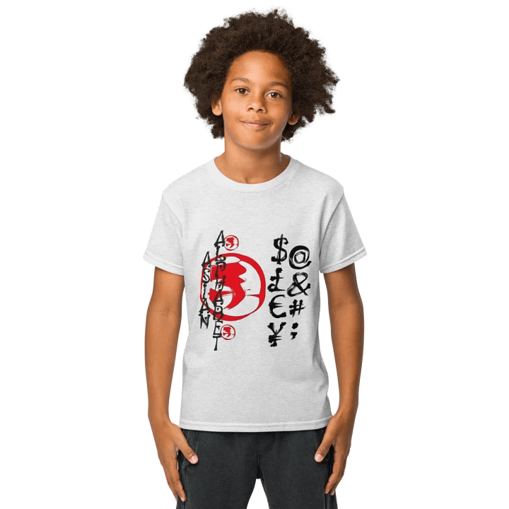 Kids T-Shirt Asian alphabet product image (1)