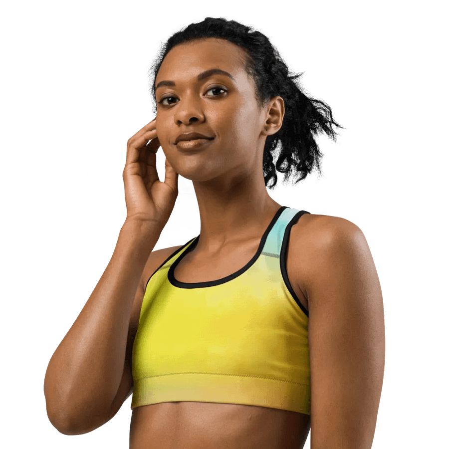 Blur cloud rainbow Design Sports Bra - V9 product image (7)