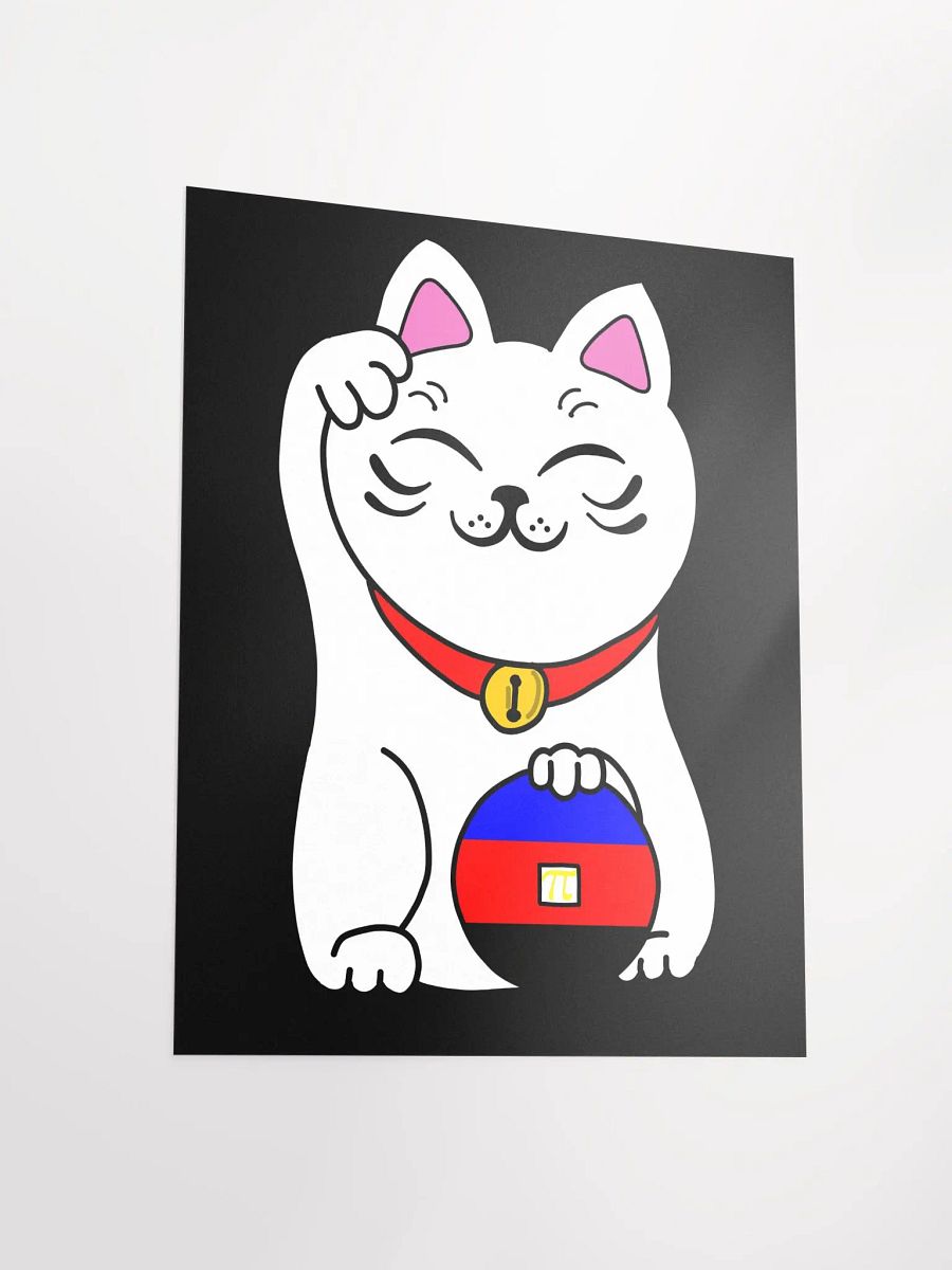 Maneki neko polyamory pride poster product image (3)