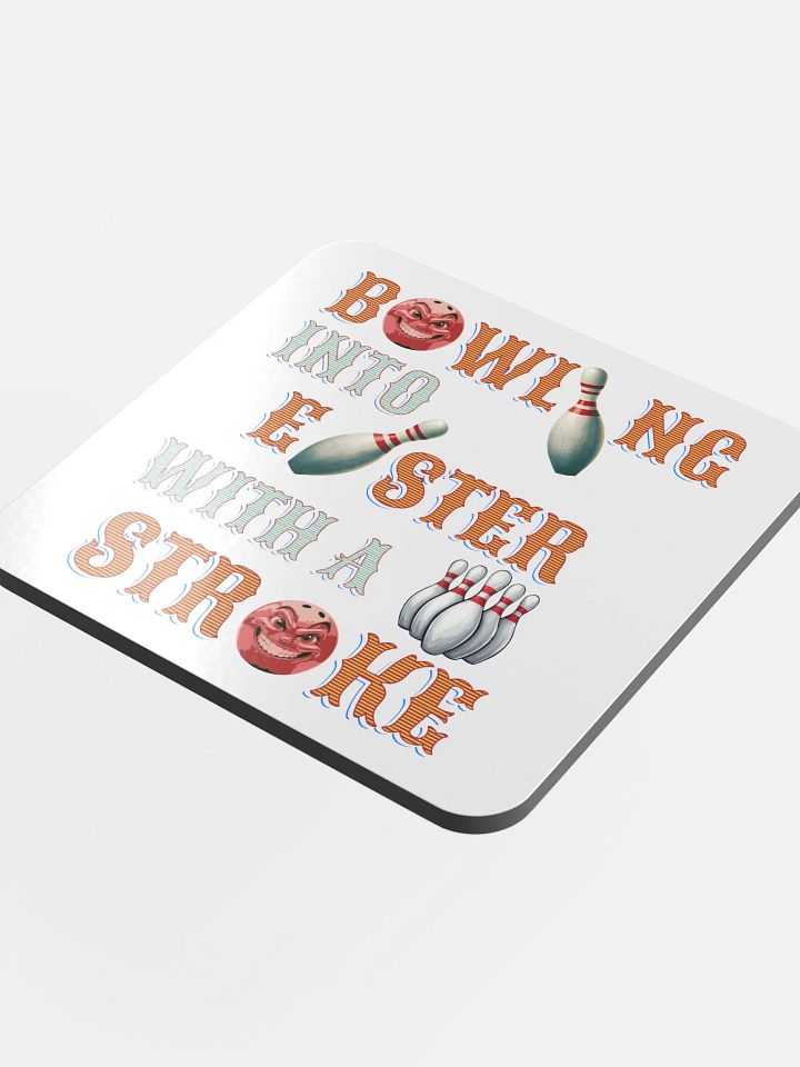Bowling Into Easter With A Strike Cork Coaster Set product image (1)