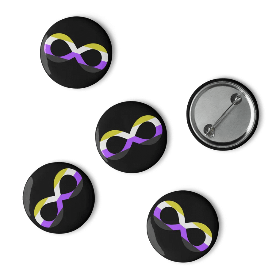 Non-Binary Autistic Infinity Pin Set product image (6)