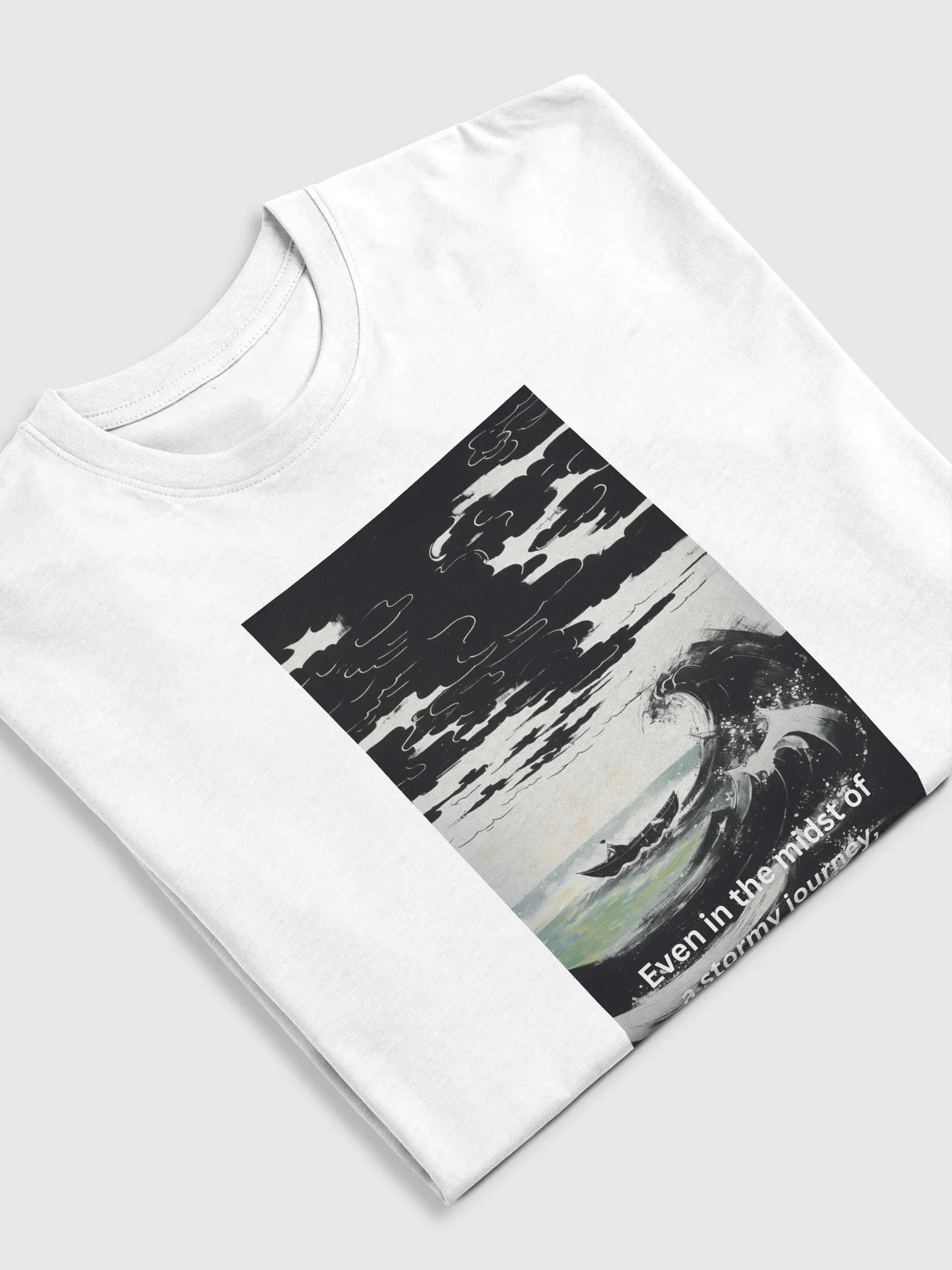 Serenity in the Storm Heavyweight Tee product image (10)