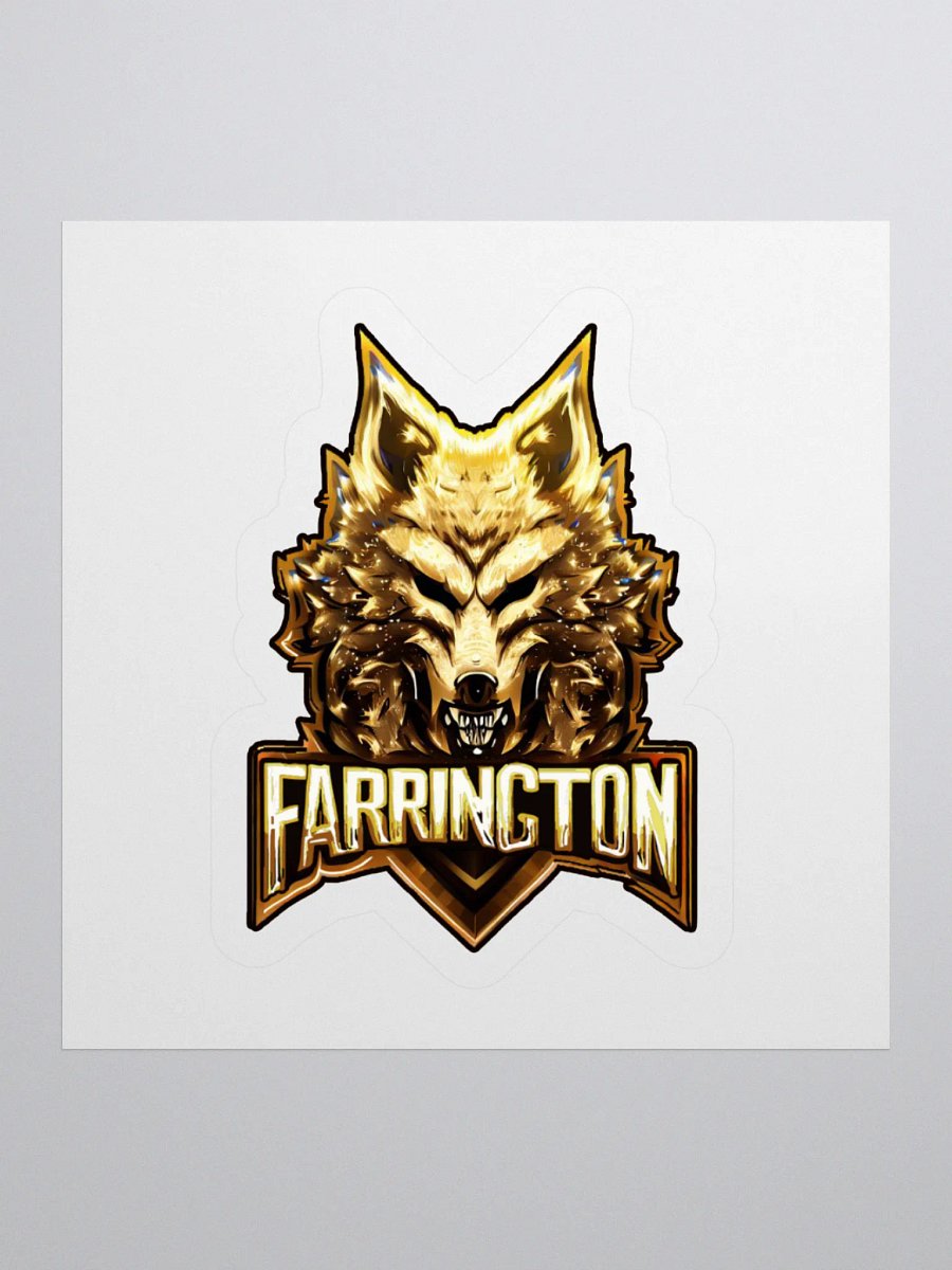 Golden Wolf Cut Stickers product image (1)