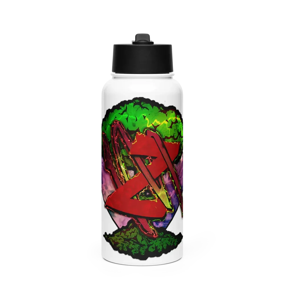 MadZombiie Stainless Steel Water Bottle with a Straw Lid product image (1)