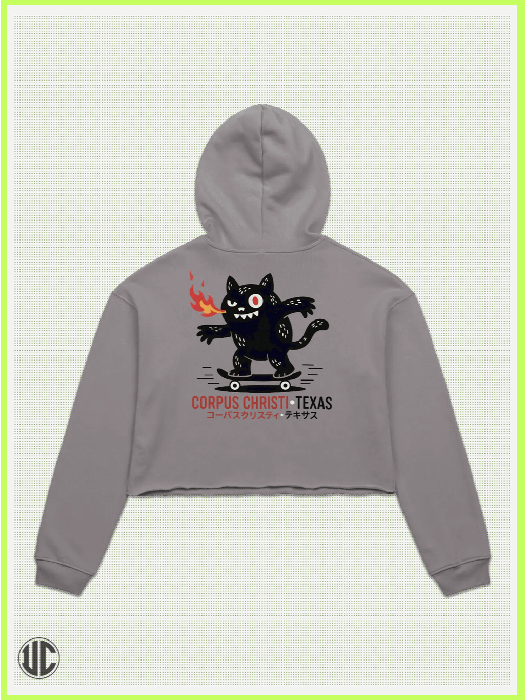 UnkoCon – Corpus Christi TX Skater Crop Hoodie product image (2)