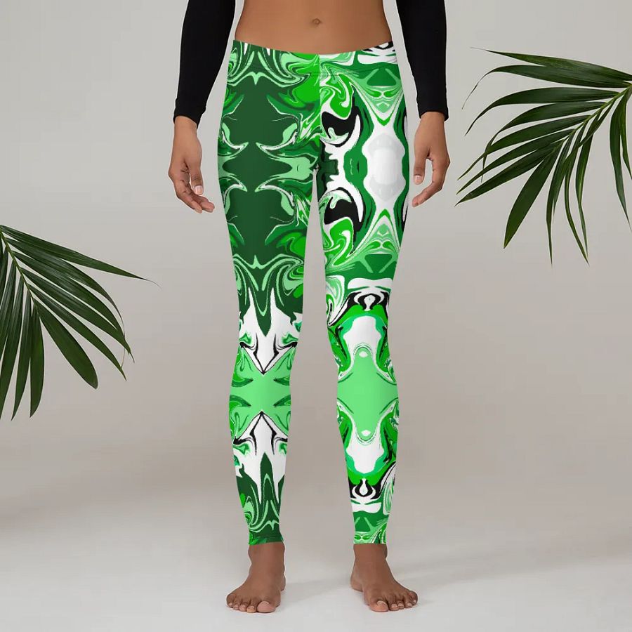 Green Swirl Leggings product image (4)