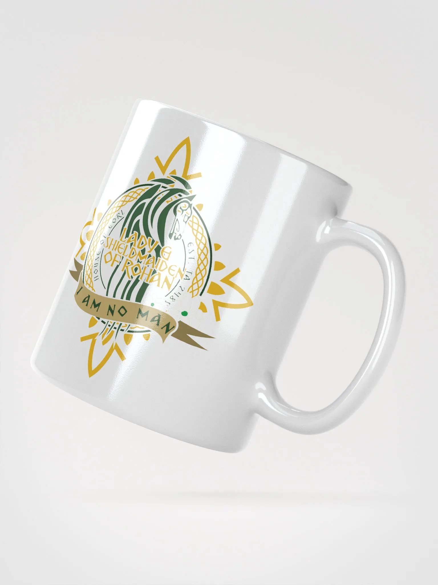 Lady & Shieldmaiden of Rohan Glossy Mug | Éowyn’s Iconic Quote product image (5)