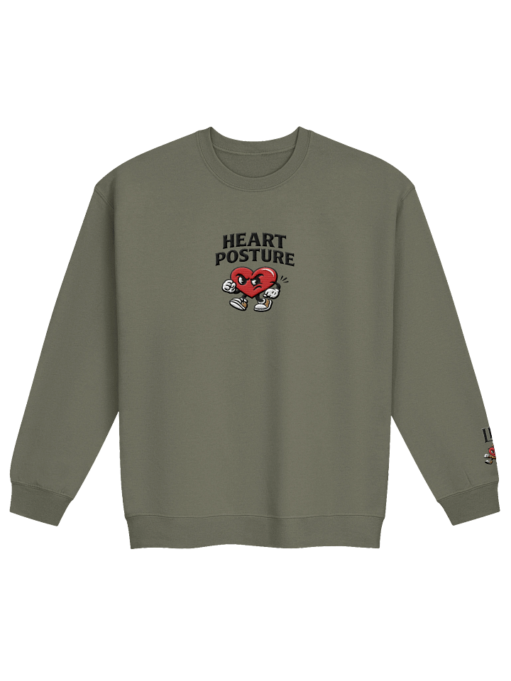 HEART POSTURE STITCH CREWNECK product image (1)