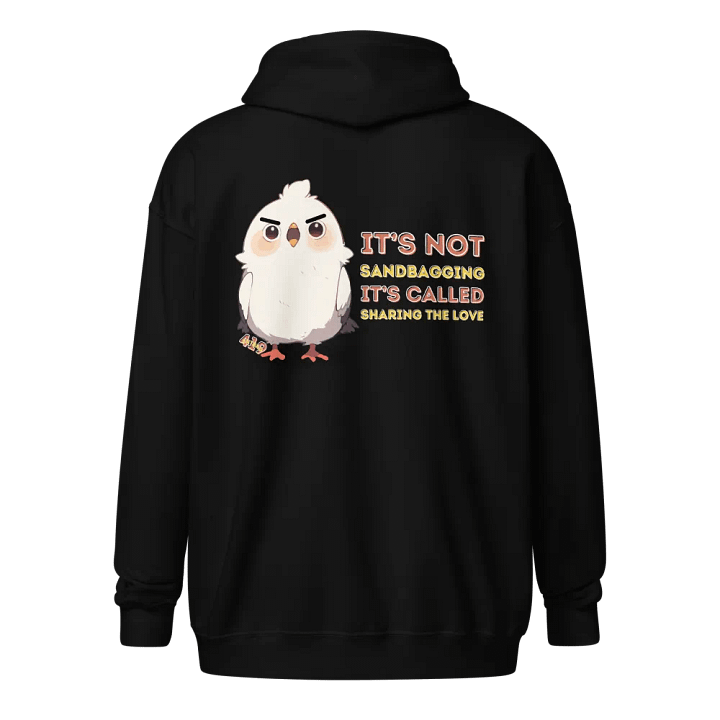Sharing The Love Dark-Colored Zippered Hoodie product image (1)