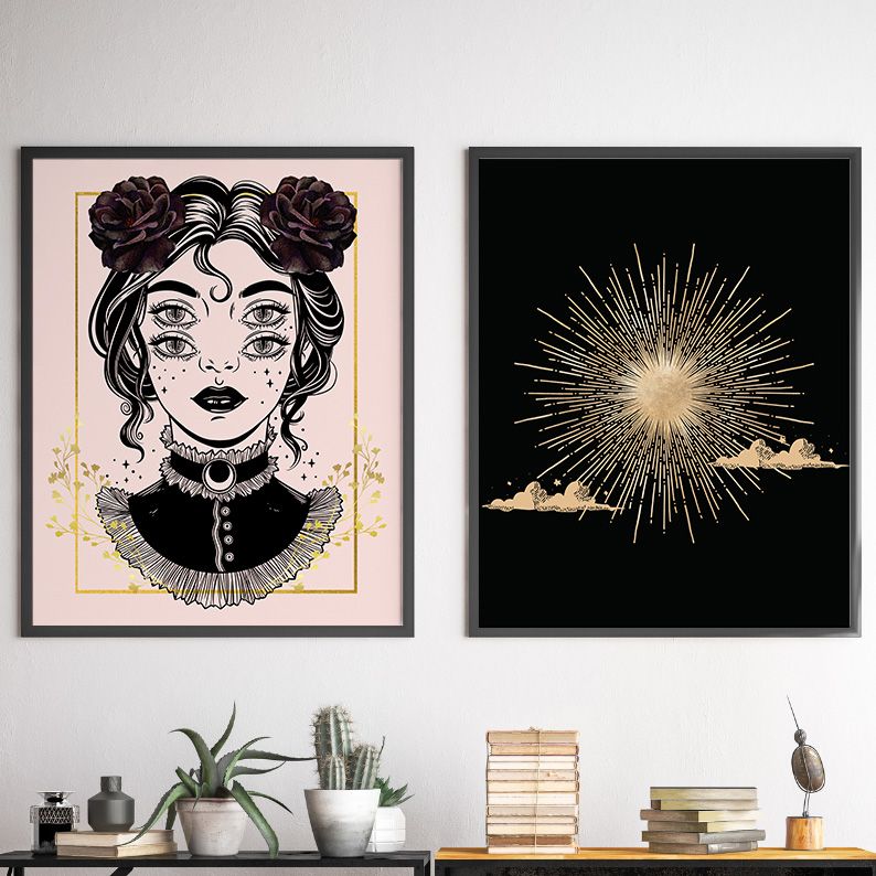 Celestial Witchy Gallery Wall Set of 8 DIGITAL Prints product image (4)